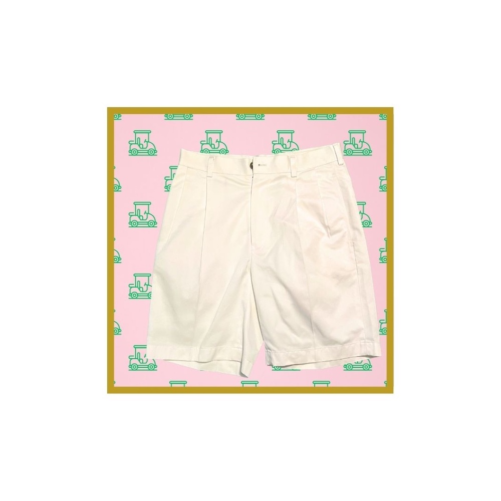 Classic White Brooks Brothers Lightweight Advantage chino pleated shorts (28)